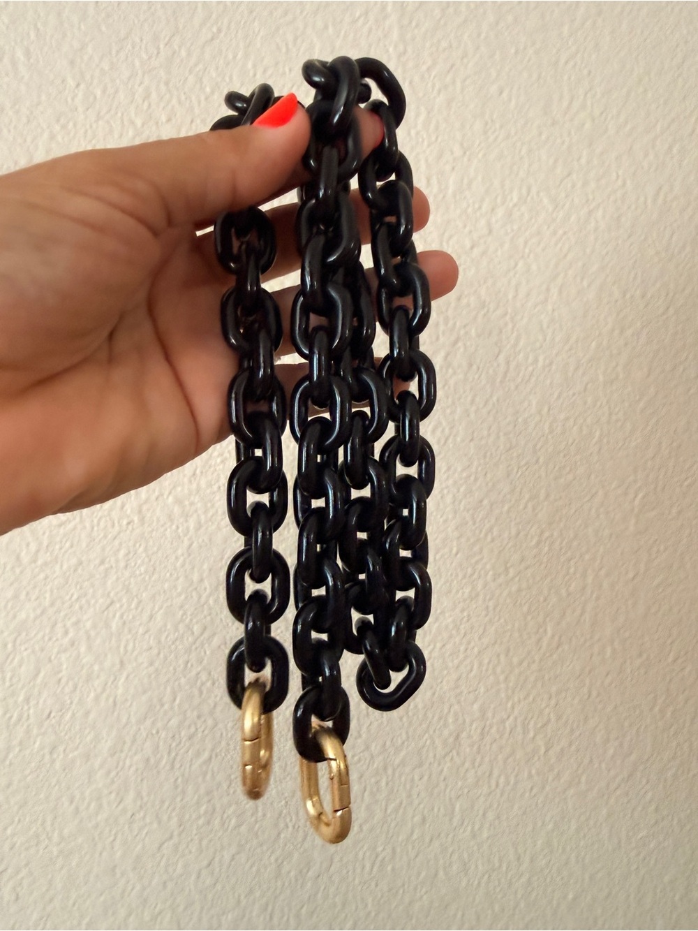 Clare V Mini Round Resin Link Shoulder Strap
